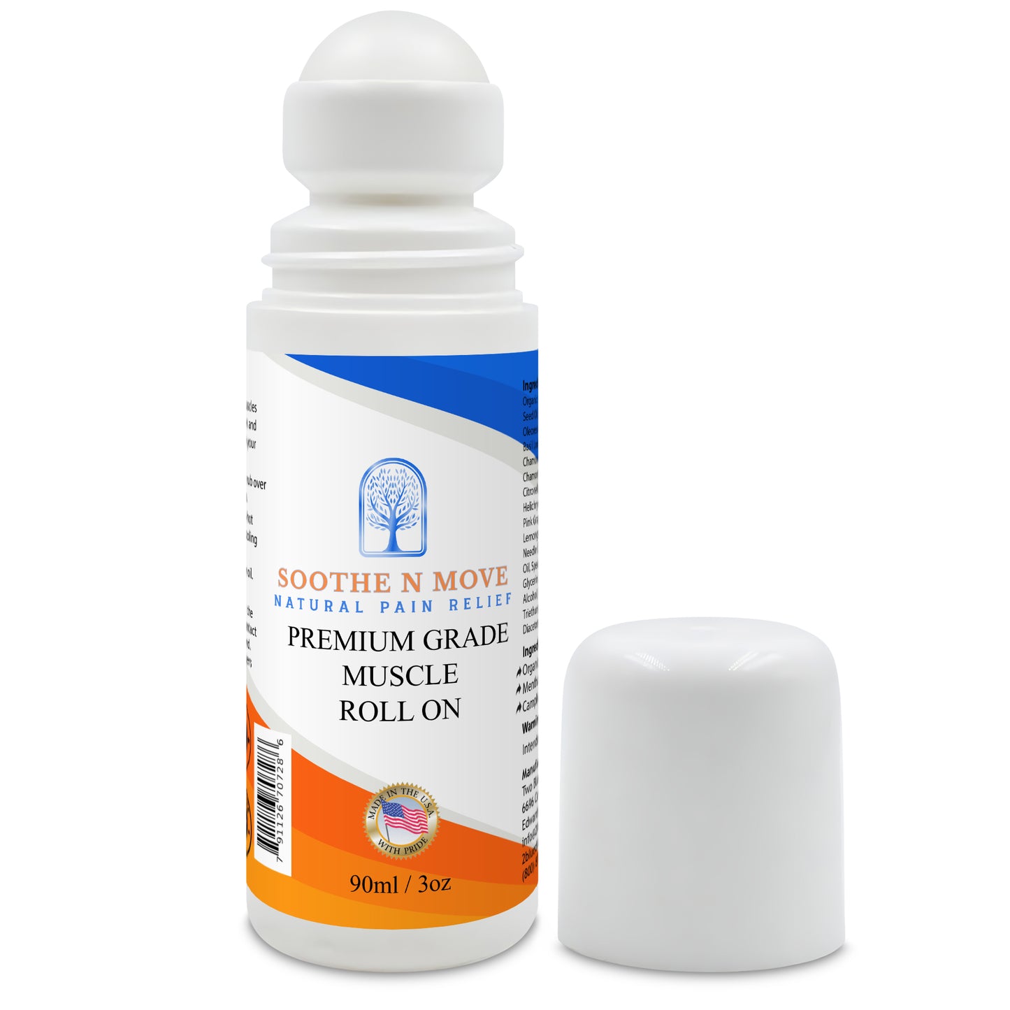 3oz Premium Grade Muscle Roll On (w/ Camphor, Capsicum & Menthol)